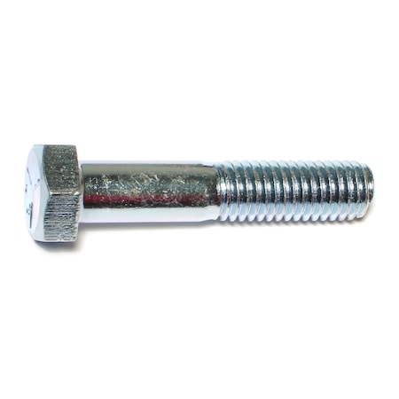 Midwest Fastener Grade 5, 1/2"-13 Hex Head Cap Screw, Zinc Plated Steel, 2-1/2 in L, 50 PK 00340